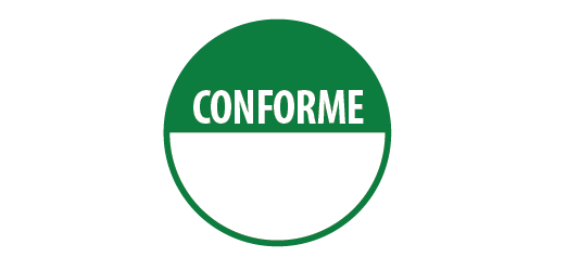 Rouleau d'étiquettes de contrôle - "Conforme" avec zone de texte  - 40 mm