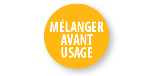 Pastilles contrôle “Mélanger avant usage” Ø40 – Rouleau de 500 ex