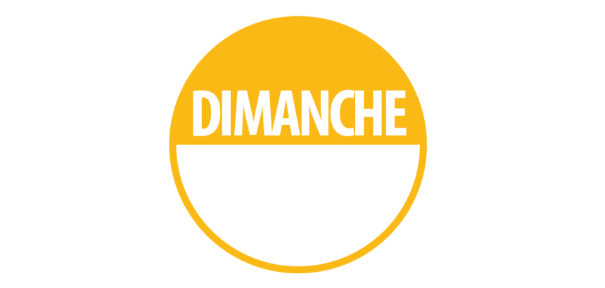 Pastilles d'inventaire "Dimanche" Repositionnables - Lot de 500 ex