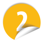 Rouleau de pastilles adhésives - Chiffre Numéro 2 - 500 ex