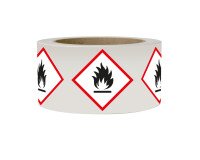 Rouleau de Pictos CLP - Matières inflammables - SGH02 - 250 ex