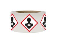 Rouleau pictos - CLP - Risques mutagènes GHS08 - 250 ex