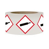 Rouleau de pictos - Gaz sous pression - GHS04 - 250 ex