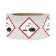Rouleau de Pictos CLP - Matières corrosives - GHS05 - ISO 7010