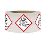 Rouleau de pictos - Matières explosives - GHS01 - 250 ex