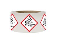 Rouleau de pictos - Matières explosives - GHS01 - 250 ex