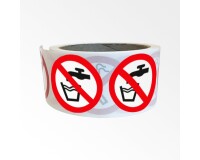 Rouleau pictos - Eau non potable - P005 - ISO 7010 - 250 ex  - 25 mm