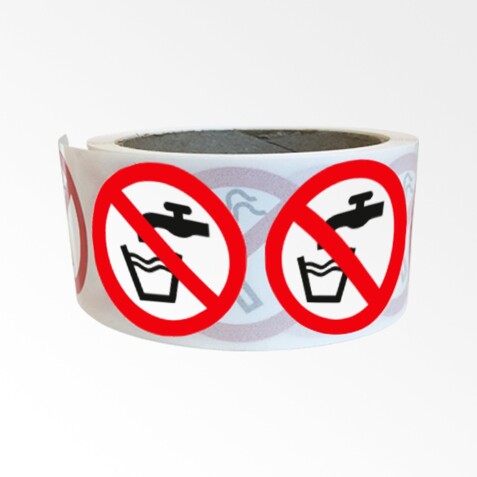 Rouleau pictos - Eau non potable - P005 - ISO 7010 - 250 ex