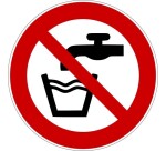 Rouleau pictos - Eau non potable - P005 - ISO 7010 - 250 ex  - 25 mm