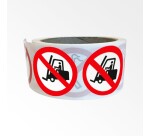 Rouleau de pictos - Interdiction véhicules industriels - 250 ex  - 25 mm
