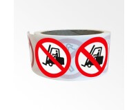 Rouleau de pictos - Interdiction véhicules industriels - 250 ex  - 25 mm