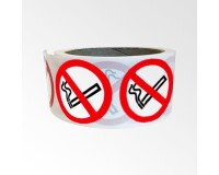 Rouleau de Pictos d'Interdiction - Interdiction de fumer - P002  - 25 mm