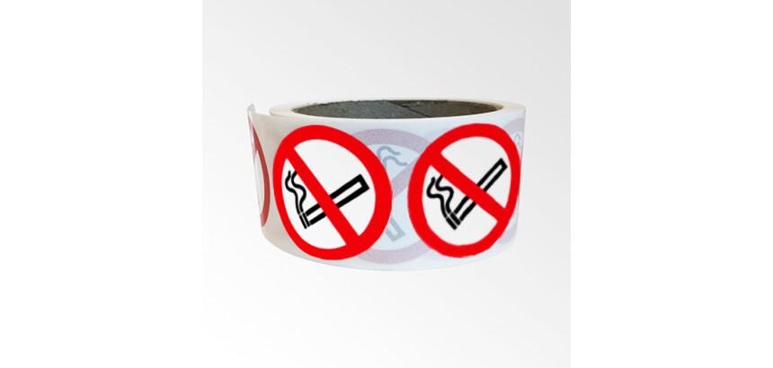 Rouleau de Pictos d'Interdiction - Interdiction de fumer - P002  - 50 mm
