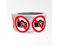 Rouleau de pictos - Interdiction de photographier - 250 ex  - 25 mm