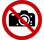 Rouleau de pictos - Interdiction de photographier - 250 ex  - 25 mm