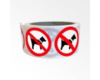 Rouleau pictos - Interdit aux chiens - P021 - ISO 7010 - 250 ex