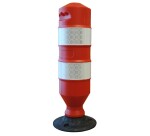 Balise de jalonnement éco - Ø 200 mm - H 750 mm - Polyéthylène  - Blanc