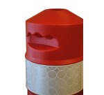 Balise de jalonnement éco - Ø 200 mm - H 750 mm - Polyéthylène  - Rouge