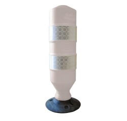 Balise de jalonnement éco - Ø 200 mm - H 750 mm - Polyéthylène  - Blanc