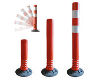 Balise de jalonnement - Flexible - Polyéthylène - Orange  - 750 mm