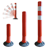 Balise de jalonnement - Flexible - Polyéthylène - Orange  - 750 mm