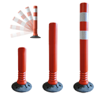 Balise de jalonnement - Flexible - Polyéthylène - Orange  - 1000 mm