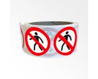 Rouleau pictos - Interdit aux piétons - P004 - ISO 7010 - 250 ex