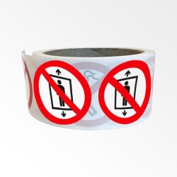 Rouleau de pictos - Ne pas utiliser l'ascenseur - 250 ex  - 25 mm