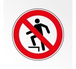 Rouleau de pictos - Interdiction de marcher - ISO 7010 - 250 ex  - 100 mm