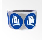 Rouleau de pictos - Gilet haute visibilité obligatoire - M015