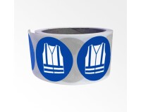 Rouleau de pictos - Gilet haute visibilité obligatoire - M015