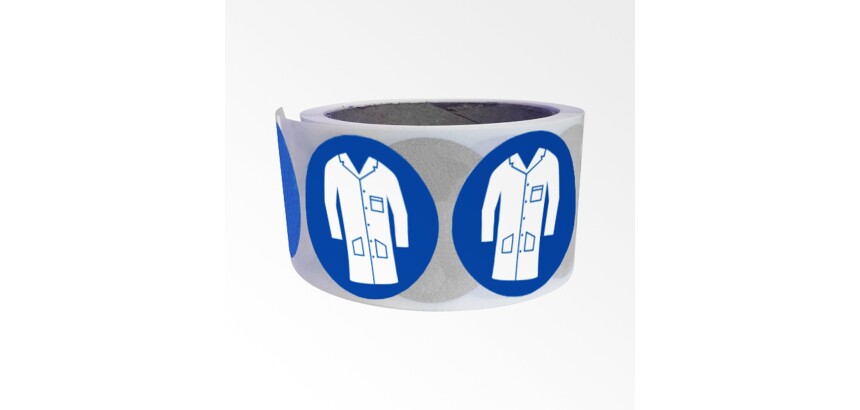 Rouleau de pictos - Port de la Blouse Obligatoire -M010 -ISO 7001