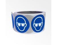 Rouleau de pictos - Lunettes protection obligatoires - M004