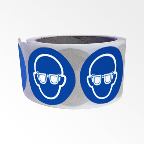 Rouleau de pictos - Lunettes protection obligatoires - M004