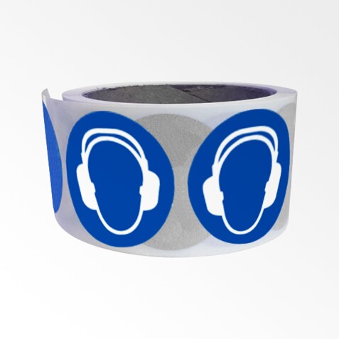 Rouleau de pictos - Serre-tête anti-bruit obligatoire - M003