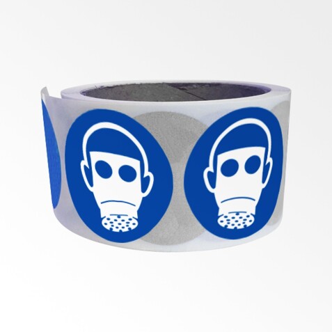 Rouleau pictos - Protection voies respiratoires - M017 - 250 ex