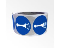 Rouleau de Pictos d'Obligation - Utiliser le Klaxon - M029  - 25 mm