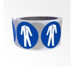 Rouleau de pictos - Vêtements protection obligatoire - M010