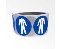 Rouleau de pictos - Vêtements protection obligatoire - M010