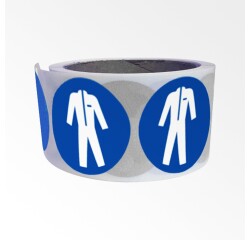 Rouleau de pictos - Vêtements protection obligatoire - M010