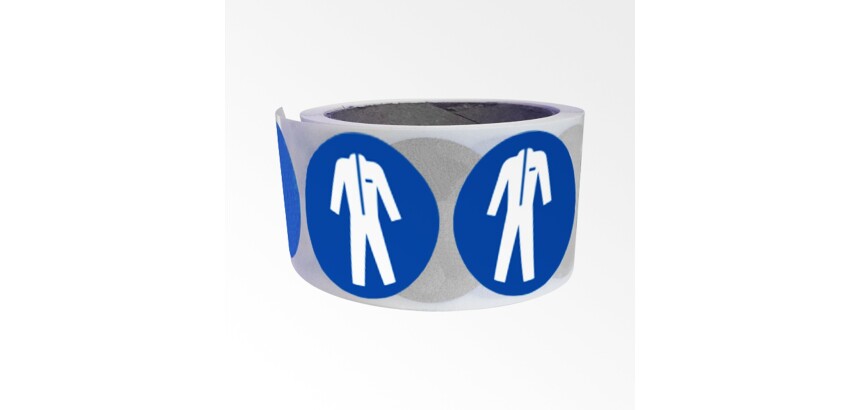 Rouleau de pictos - Vêtements protection obligatoire - M010