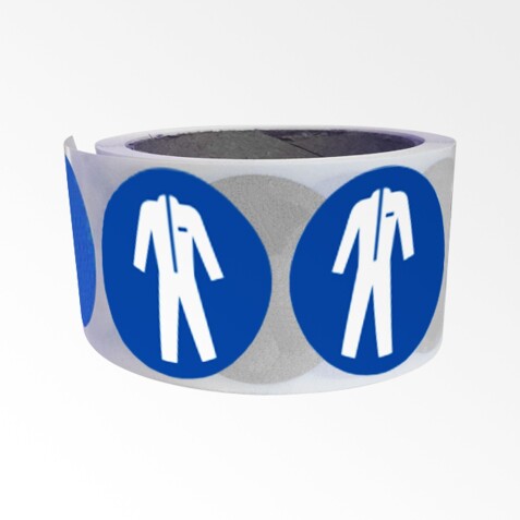 Rouleau de pictos - Vêtements protection obligatoire - M010