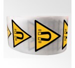 Rouleau de Pictos de Danger - Champ magnétique - W006 - ISO 7010  - 50 mm