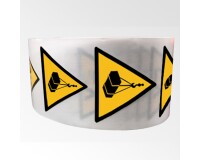 Rouleau de pictos - Danger charges suspendues - 250 ex  - 100 mm