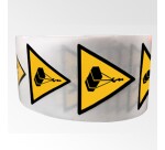 Rouleau de pictos - Danger charges suspendues - W015 - 250 ex