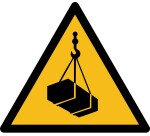 Rouleau de pictos - Danger charges suspendues - W015 - 250 ex