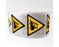 Rouleau de pictos - Danger chariots élévateurs - W014 - ISO 7010  - 25 mm