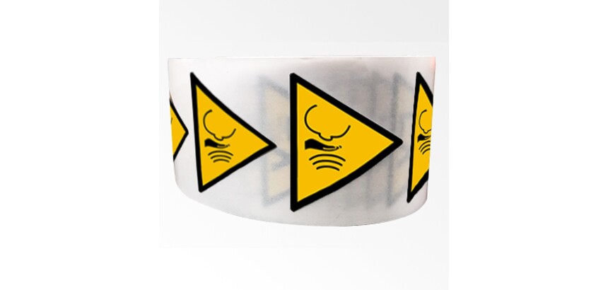 Rouleau de pictos - Danger bruit fort soudain - W038 - ISO 7010  - 100 mm