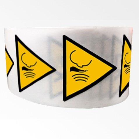 Rouleau de pictos - Danger bruit fort soudain - W038 - ISO 7010  - 100 mm