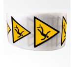 Rouleau de pictos - Chute avec dénivellation - W008 - ISO 7010